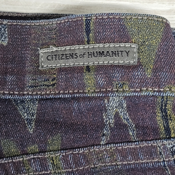 Citizens of Humanity Avedon Beowulf Aztec Print Low Rise Skinny Jeans 30 - Picture 10 of 16